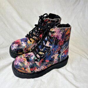 anarchic by TUK womens 6 shoe floral pattern